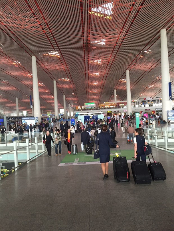 広大な北京空港