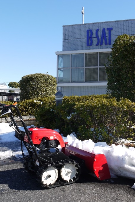 除雪機出動